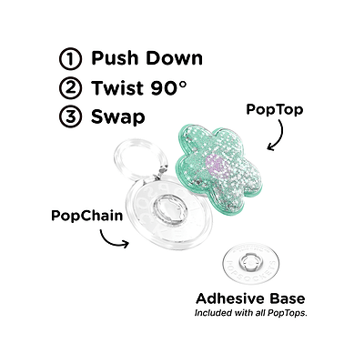 Secondary image for hover Tidepool Squishy Star Daisy Turquoise &mdash; PopTop